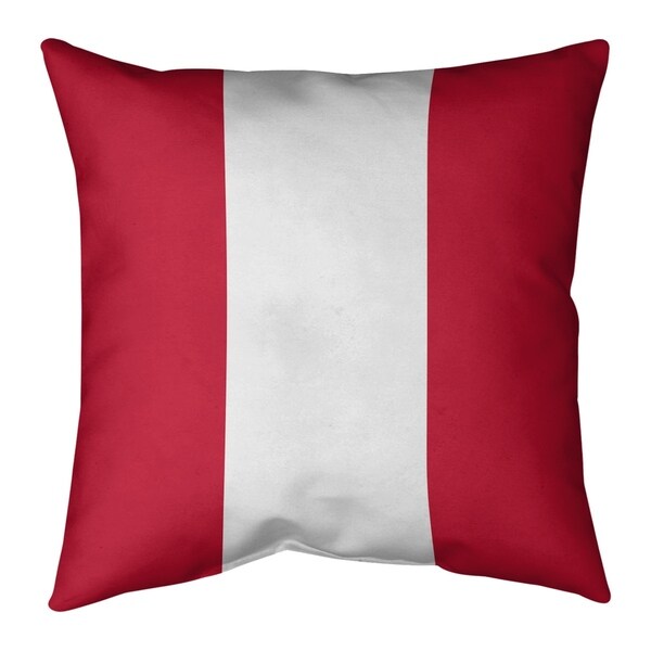 Houston Houston Throwback Football Stripes Pillow-Cotton Twill
