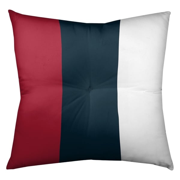 Houston Houston Football Stripes Floor Pillow - Square Tufted