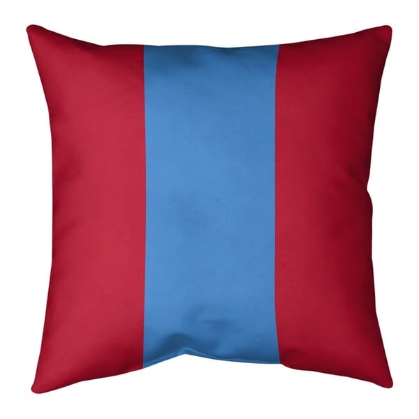 Houston Houston Throwback Football Stripes Pillow-Cotton Twill