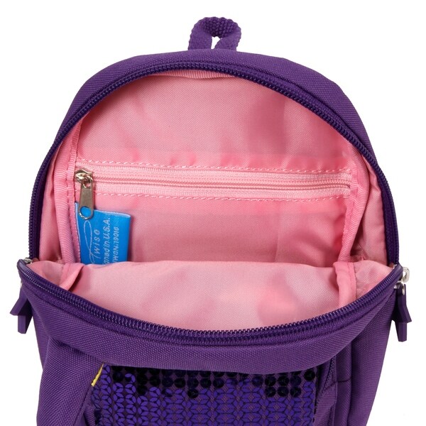 purple sling bag