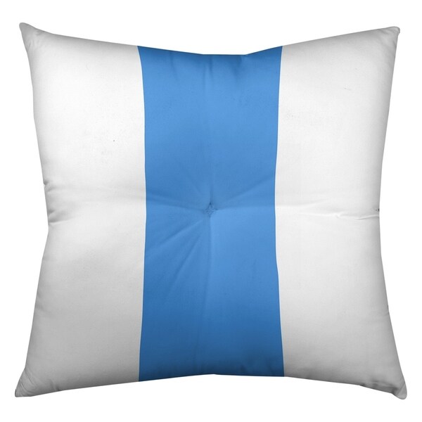 Houston Houston Throwback Football Stripes Floor Pillow - Square Tufted