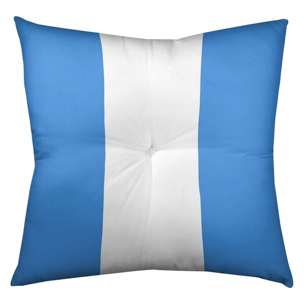 Houston Houston Throwback Football Stripes Floor Pillow - Square Tufted