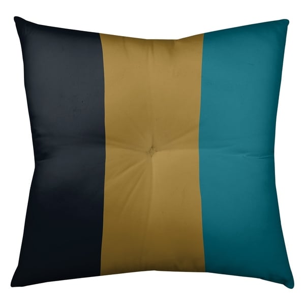 Jacksonville Jacksonville Football Stripes Floor Pillow - Square Tufted