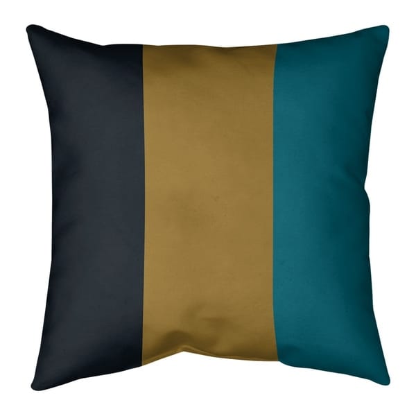 Jacksonville Jacksonville Football Stripes Pillow-Faux Linen