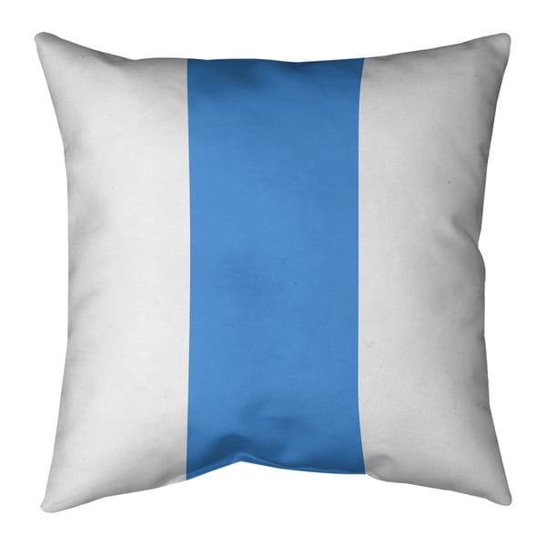 Houston Houston Throwback Football Stripes Pillow-Cotton Twill