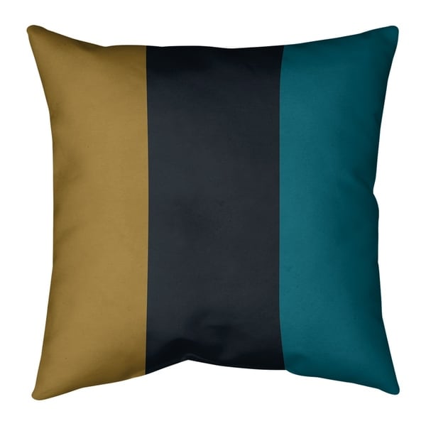Jacksonville Jacksonville Football Stripes Pillow (w/Rmv Insert)-Spun Poly