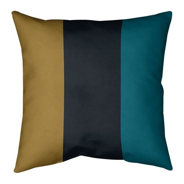 Jacksonville Jacksonville Football Stripes Pillow-Faux Suede