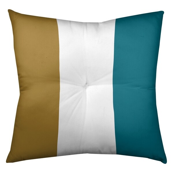 Jacksonville Jacksonville Football Stripes Floor Pillow - Square Tufted