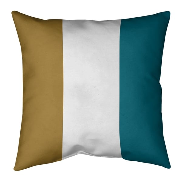 Jacksonville Jacksonville Football Stripes Pillow (w/Rmv Insert)-Spun Poly