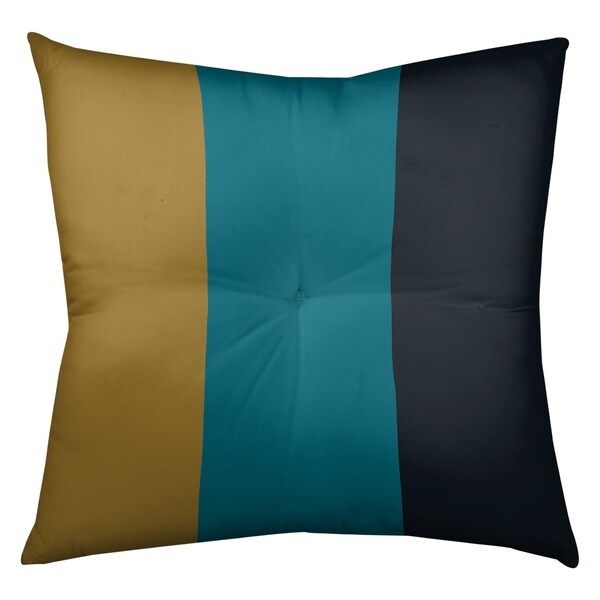 Jacksonville Jacksonville Football Stripes Floor Pillow - Square Tufted