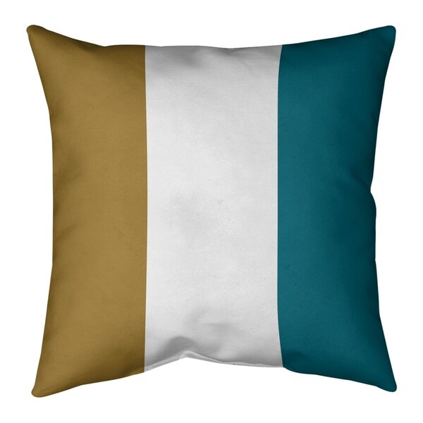 Jacksonville Jacksonville Football Stripes Pillow (Indoor/Outdoor)