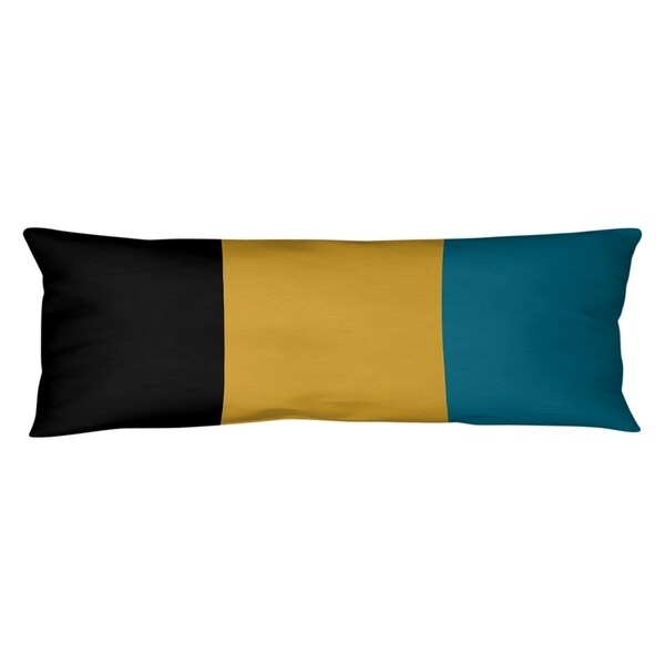 Jacksonville Jacksonville Throwback Football Stripes Body Pillow (w/Rmv Insert)