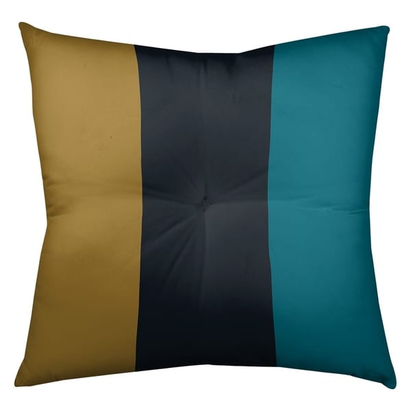 Jacksonville Jacksonville Football Stripes Floor Pillow - Square Tufted