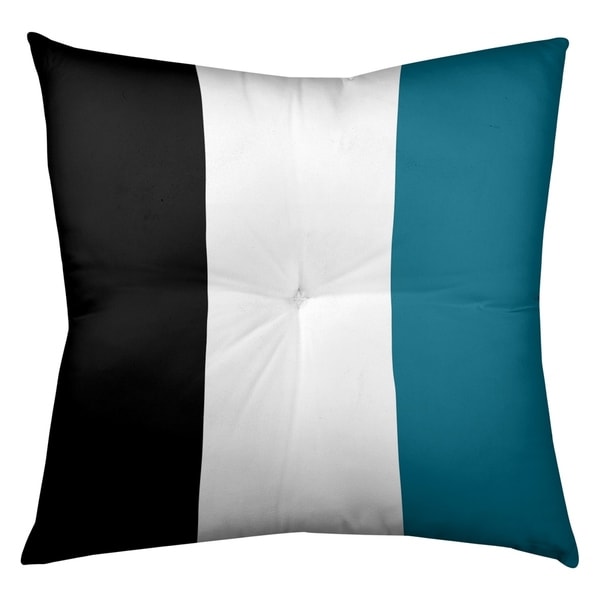 Jacksonville Jacksonville Throwback Football Stripes Floor Pillow - Square Tufted