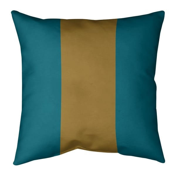 Jacksonville Jacksonville Football Stripes Pillow-Faux Linen