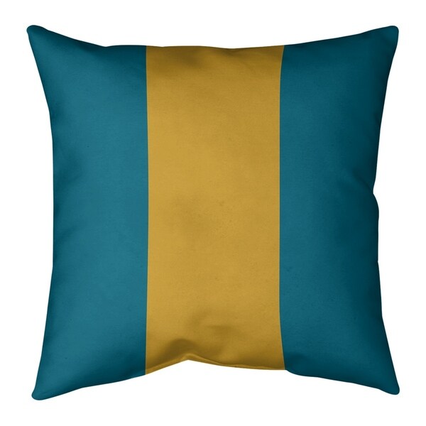 Jacksonville Jacksonville Throwback Football Stripes Floor Pillow - Standard
