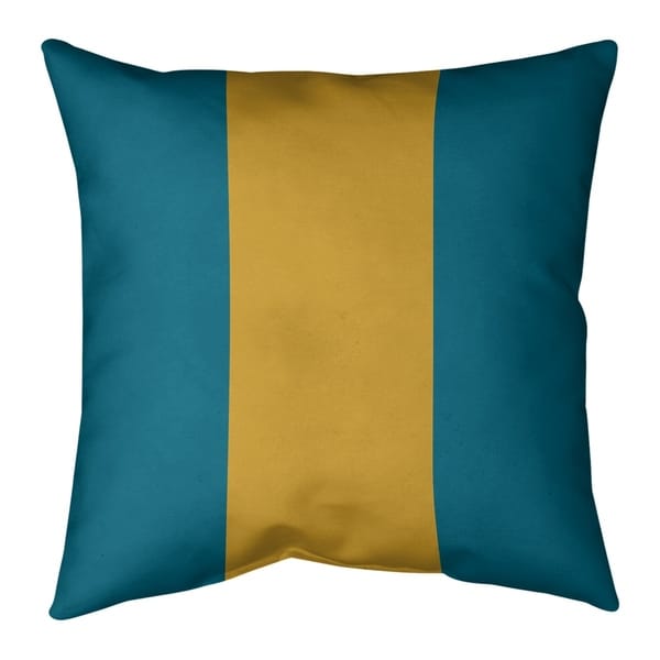 Jacksonville Jacksonville Throwback Football Stripes Pillow (Indoor/Outdoor)