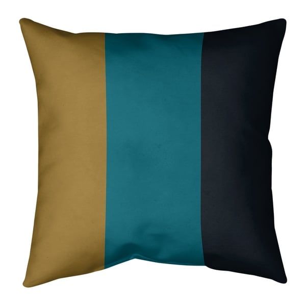 Jacksonville Jacksonville Football Stripes Pillow-Faux Linen