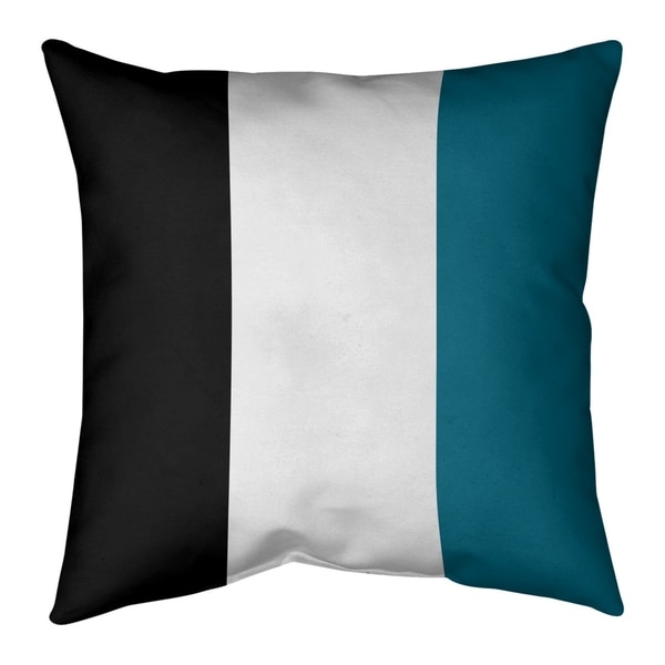 Jacksonville Jacksonville Throwback Football Stripes Pillow-Faux Linen