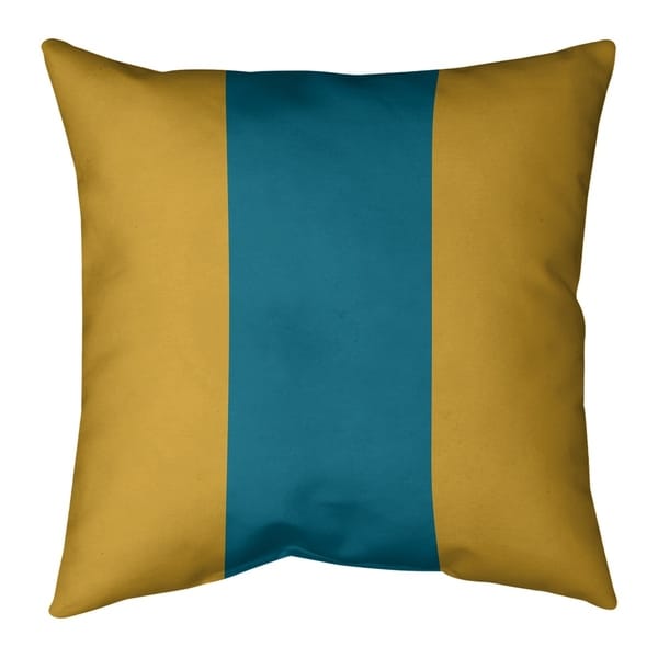 Jacksonville Jacksonville Throwback Football Stripes Pillow (w/Rmv Insert)-Spun Poly