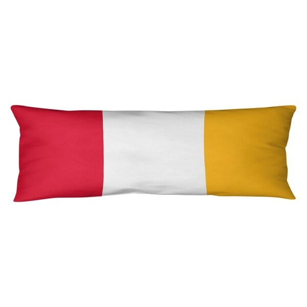 Kansas City Kansas City Football Stripes Body Pillow (w/Rmv Insert)