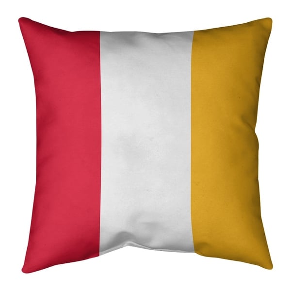 Kansas City Kansas City Football Stripes Pillow (Indoor/Outdoor)