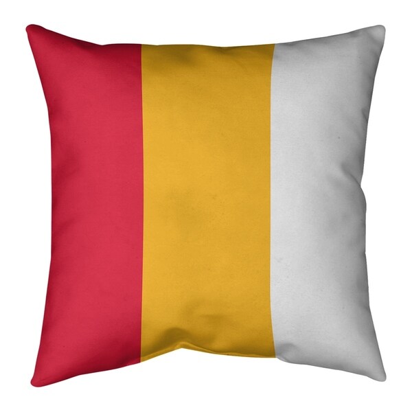 Kansas City Kansas City Football Stripes Pillow (Indoor/Outdoor)