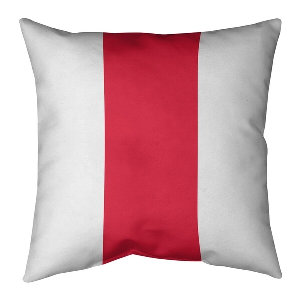 Kansas City Kansas City Football Stripes Pillow (Indoor/Outdoor)