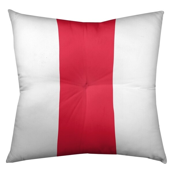 Kansas City Kansas City Football Stripes Floor Pillow - Square Tufted