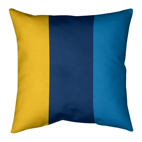 Los Angeles LA Power Football Stripes Pillow (w/Rmv Insert)-Spun Poly