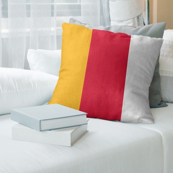 Kansas City Kansas City Football Stripes Pillow-Faux Linen