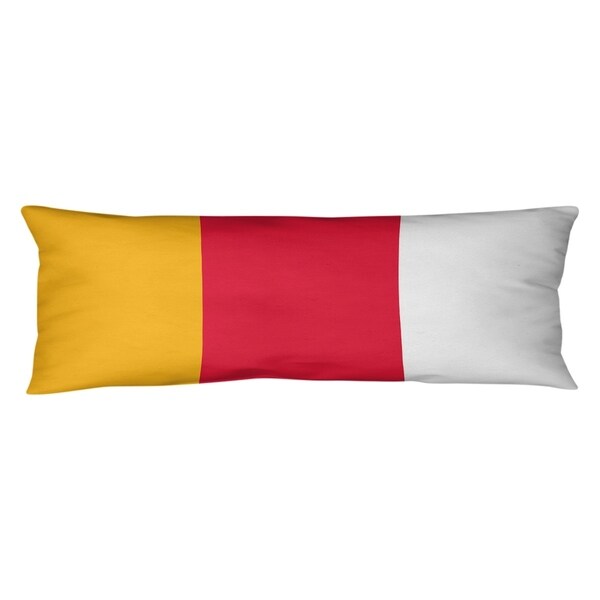 Kansas City Kansas City Football Stripes Body Pillow (w/Rmv Insert)