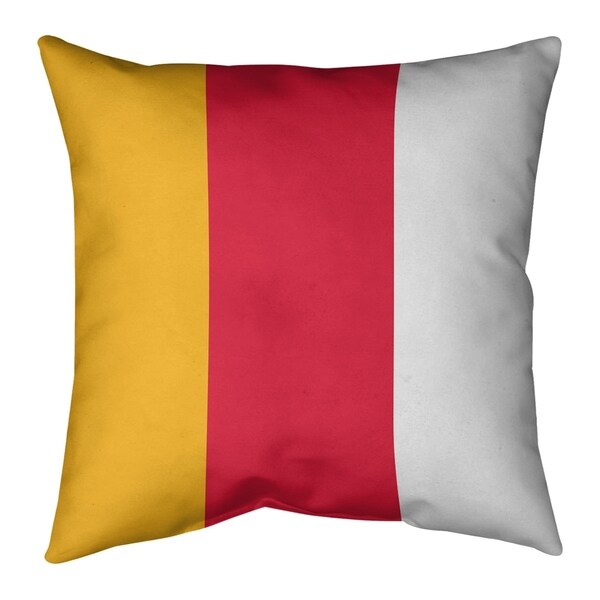 Kansas City Kansas City Football Stripes Pillow-Cotton Twill