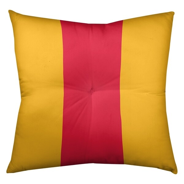Kansas City Kansas City Football Stripes Floor Pillow - Square Tufted