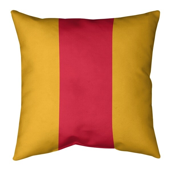 Kansas City Kansas City Football Stripes Pillow (w/Rmv Insert)-Spun Poly