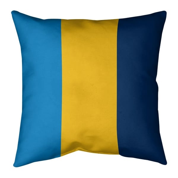 Los Angeles LA Power Football Stripes Pillow (w/Rmv Insert)-Spun Poly