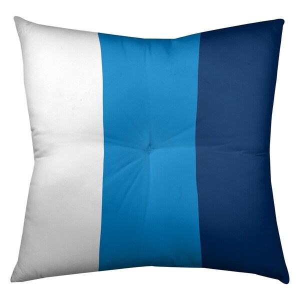 Los Angeles LA Power Football Stripes Floor Pillow - Square Tufted