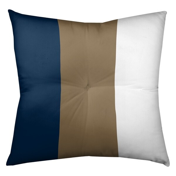 Los Angeles LA Horns Football Stripes Floor Pillow - Square Tufted