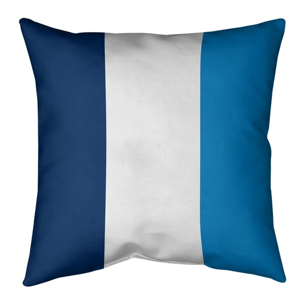 Los Angeles LA Power Football Stripes Pillow-Faux Linen