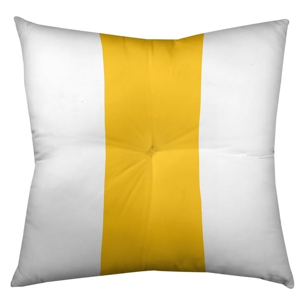 Los Angeles LA Power Football Stripes Floor Pillow - Square Tufted
