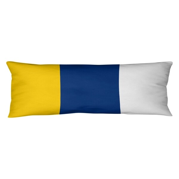 Los Angeles LA Horns Throwback Football Stripes Body Pillow (w/Rmv Insert)