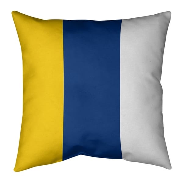 Los Angeles LA Horns Throwback Football Stripes Pillow-Faux Suede