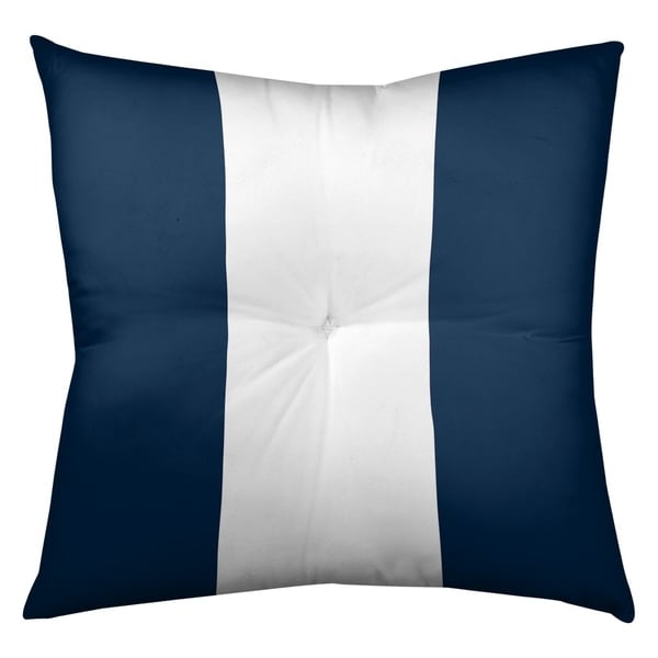 Los Angeles LA Horns Football Stripes Floor Pillow - Square Tufted