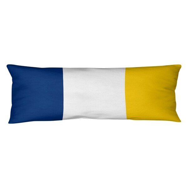 Los Angeles LA Horns Throwback Football Stripes Body Pillow (w/Rmv Insert)