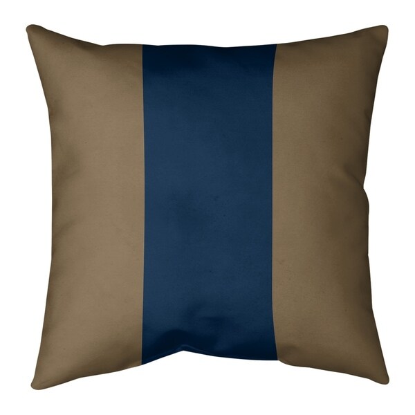 Los Angeles LA Horns Football Stripes Pillow (w/Rmv Insert)-Spun Poly