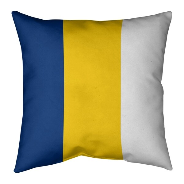 Los Angeles LA Horns Throwback Football Stripes Pillow-Spun Polyester