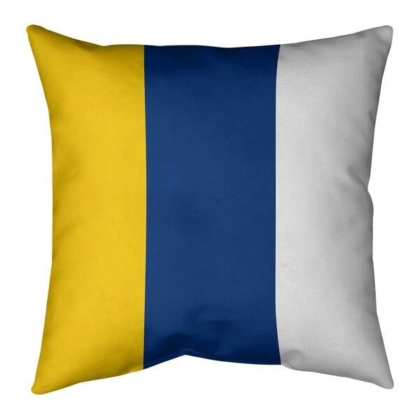 Los Angeles LA Horns Throwback Football Stripes Pillow-Spun Polyester