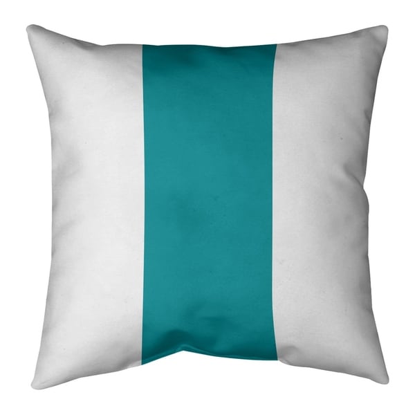 Miami Miami Football Stripes Pillow-Faux Linen