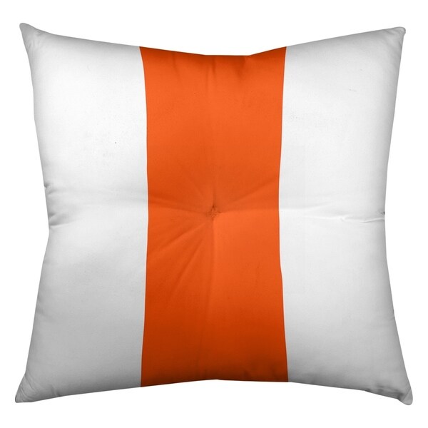 Miami Miami Football Stripes Floor Pillow - Square Tufted