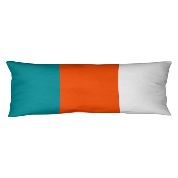 Miami Miami Football Stripes Body Pillow (w/Rmv Insert)